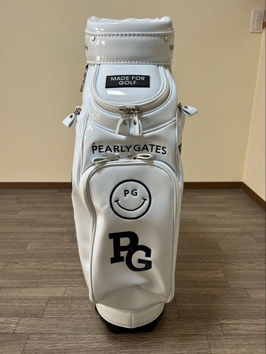 PEARLY GATES パーリーゲイツ 自立式キャディバッグ ホワイト ほぼ未