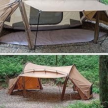 Amazon.co.jp: deerestトンネルテントkehriman2人用快適アウトドア